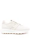 Hogan White Leather H641 Sneakers In Neutrals