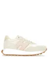 Hogan Leather Sneakers With Rubber Sole And Suede Accents In Pattern