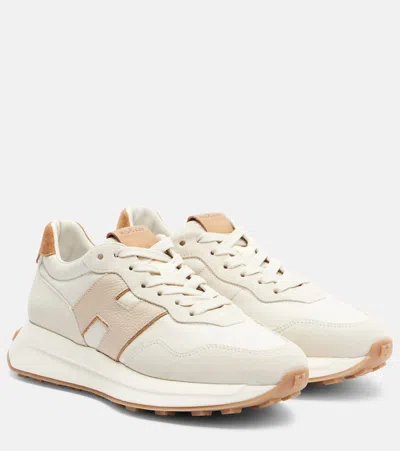 Hogan H641 Suede Sneakers In Neutral