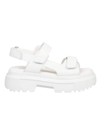 Hogan H644 Sandals In White