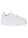 Hogan Low-top Sneakers With Ridged Platform Sole In White