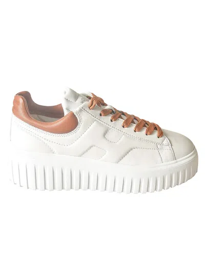 Hogan H645 Platform Sneakers In White