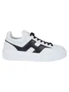 Hogan H645 Smooth Leather Sneakers In White