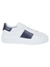 Hogan Panelled Design Calf Leather Sneakers With Chunky Sole In White