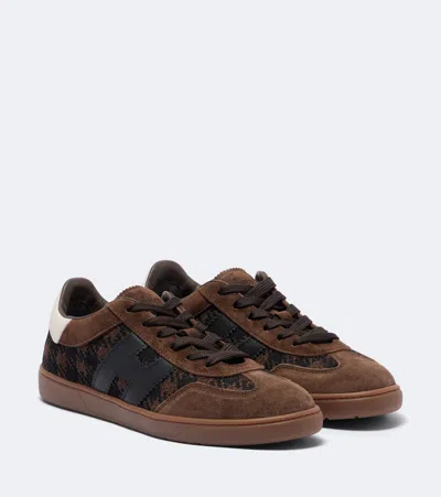 Hogan Sneakers H647 Aus Veloursleder Mit Leder In Brown