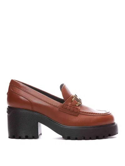 Hogan H649 Pump Loafers In Marrón