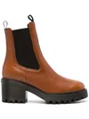 Hogan H649 Slip-on Ankle Boots In Brown