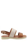 Hogan Brown Leather H660 Sandals In Leather