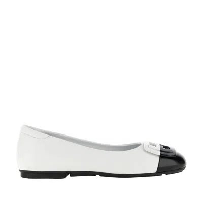 Hogan H661 Ballerina Placca Bicolor In White