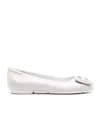 Hogan H661 Ballerina Shoes In White