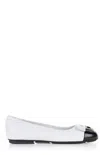 Hogan Placca Bicolor Ballerinas In White
