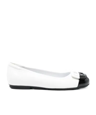 HOGAN H661 LEATHER BALLERINA SHOES