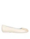 Hogan Flat Shoes With Decorative Buckle Detail In Gold