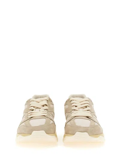 Hogan H665 Leather Sneakers In Beige