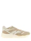 Hogan H665 Leather Sneakers In Beige