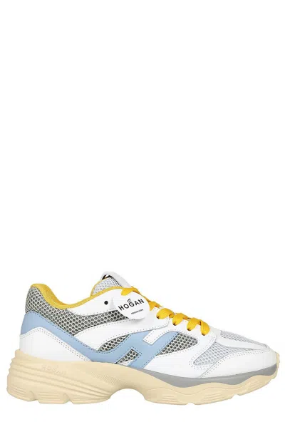 Hogan Runner H665 Multicolor Sneakers In White