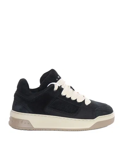 Hogan Sneakers Lace-up Padded Collar In Black