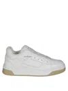 Hogan Lace-up Rubber Sole Sneakers With Perforated Toe Box In White