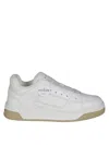 Hogan Lace-up Rubber Sole Sneakers With Perforated Toe Box In White