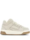 Hogan Round Toe Low-top Rubber Sole Sneakers In Neutrals