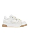 Hogan White Calf Leather Panelled Sneakers In White