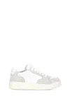 Hogan Perforated Toe Rubber Sole Suede Panels Sneakers In Grey