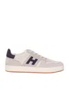 Hogan Lightweight Leather And Mesh Athletic Sneakers In White