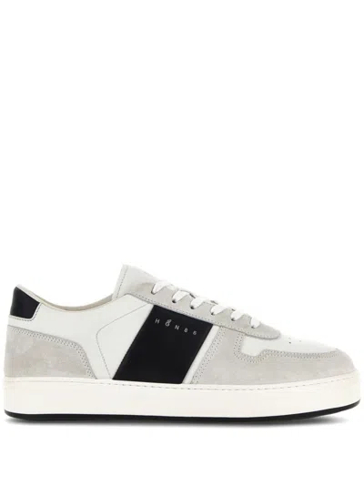 Hogan H668 Leather Sneakers In Multicolor