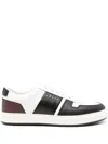 Hogan H668 Low-top Leather Sneakers In Ldx White Black Multi