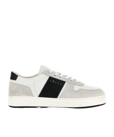 HOGAN HOGAN H-TV LOGO PRINTED PANELLED SNEAKERS