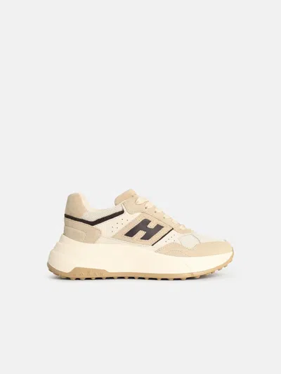 Hogan 'h669' Beige Suede Sneakers In Sand
