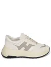 Hogan Beige Sneakers With Padded Ankle And Logo Accents In Beige