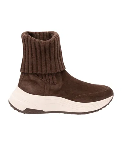 Hogan H669 Chelsea Boots In Brown