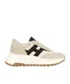 Hogan Hi-fi Suede And Nappa Leather Sneakers Shoes In Multi