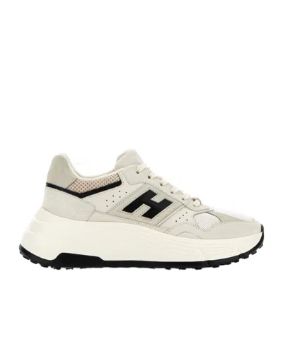 HOGAN HOGAN ROUND-TOE LACE-UP SNEAKERS