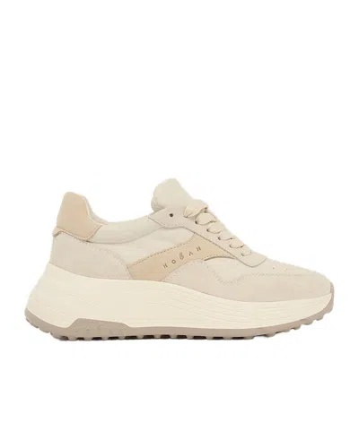 Hogan H669 Leather Sneakers In Ivory