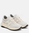 Hogan H669 Suede And Leather Sneakers