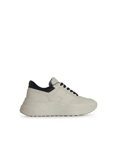 HOGAN WHITE LEATHER SNEAKERS