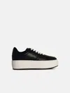 Hogan 'h670' Black Leather Sneakers In Black