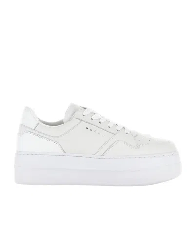 HOGAN HOGAN H670 LOGO PRINTED FLATFORM SNEAKERS