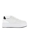 Hogan H645 Leather Sneakers In White
