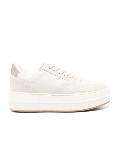 Hogan Thick Sole Laced Sneakers In White