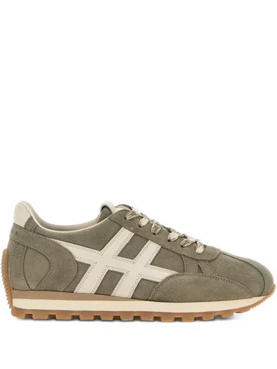 Hogan H671 86er Lace-up Fastening Sneakers In Green