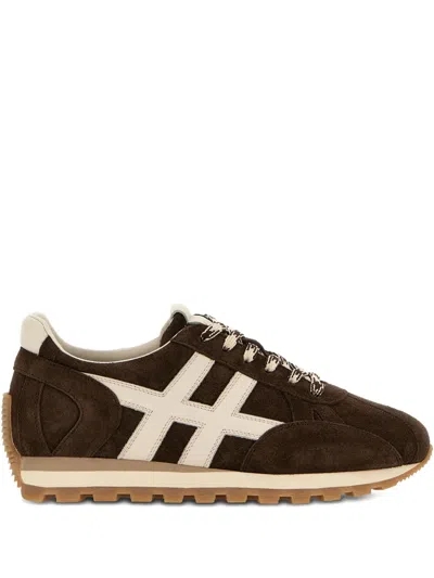 Hogan Cool Allacciato H Suede Sneakers In Multi