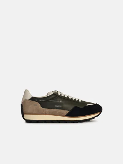 Hogan 'h671' Green Leather Sneakers
