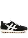 Hogan Suede H671 Allacciato Sneakers In Black