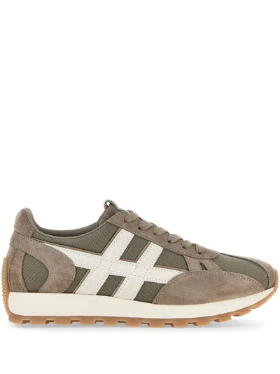 Hogan Brown H671 Sneakers In Beige