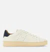 Hogan Leather Sneakers With Perforated Round Toe