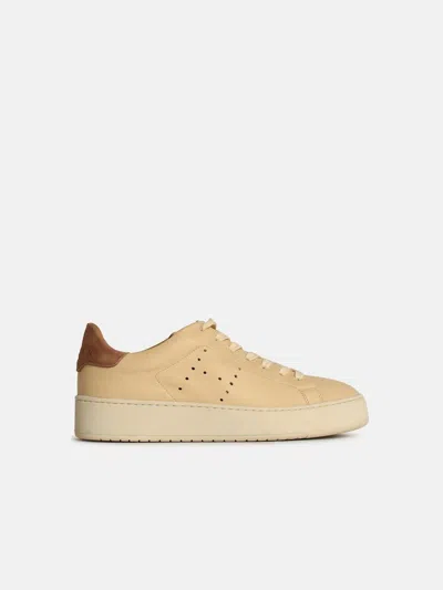 Hogan 'h672' Beige Leather Sneakers