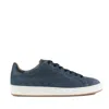 Hogan Man Sneakers Midnight Blue Size 9 Leather In Blue